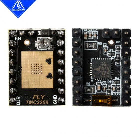 درایور استپر موتور ملو Mellow Fly TMC2209 فوق ساکت حالت UART جریان ۲.۸ آمپر قطعات الکترونیکی پرینتر سه بعدی شاپ
