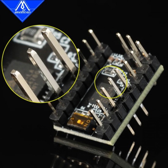 درایور استپر موتور ملو Mellow Fly TMC2209 فوق ساکت حالت UART جریان ۲.۸ آمپر قطعات الکترونیکی پرینتر سه بعدی شاپ