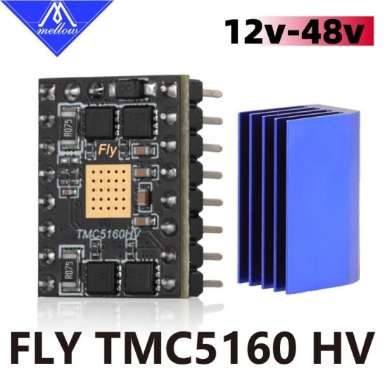 درایور استپر موتور ملو Mellow Fly TMC5160 HV ولتاژ بالا ۴۸ ولت جریان ۴.۴ آمپر ارتباط SPI پرینتر سه بعدی صنعتی وورون شاپ