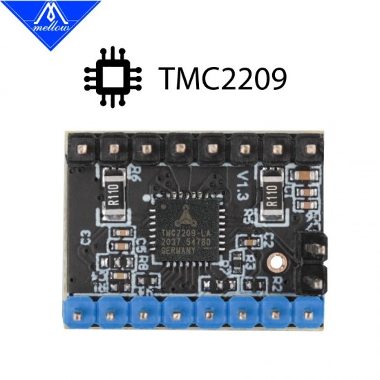 درایور استپر موتور ملو Mellow Fly TMC2209C فوق ساکت ۲.۸ آمپر ریزگام ۲۵۶ مخصوص برد Fly C8 و D5 شاپ
