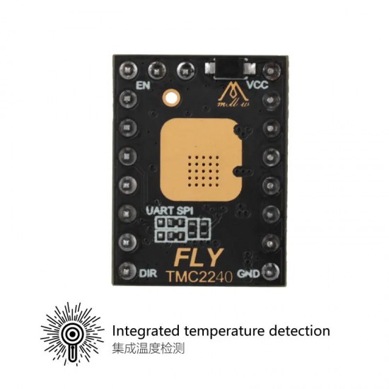درایور استپر موتور ملو Mellow TMC2240 v1.0 فوق ساکت جایگزین TMC2209 ارتباط SPI و UART پرینتر وورون شاپ