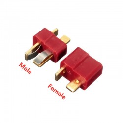 کانکتور تی - T Connector ویژه باتری و منبع تغذیه (یک جفت نری و مادگی) کانکتور تی - T Connector ویژه باتری و منبع تغذیه (یک جفت نری و مادگی)