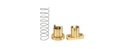 مهره لید اسکرو فنردار ضد لقی مربعی anti-backlash T8 Lead 8mm pitch 2mm