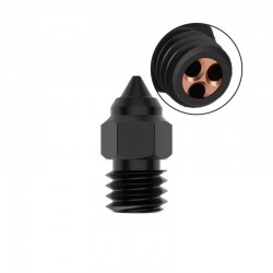 نازل اکسترودر CHT فولادی سخت 0.4mm کریلیتی مناسب فیلامنت 1.75