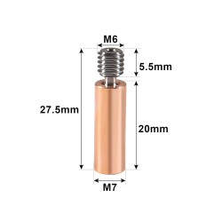 پیچ سوراخدار اکسترودر آلیاژ مس و تیتانیوم تمام فلزی مناسب برای دستگاه های خانواده CR-10 و Ender 3