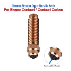 نازل مس کروم-زیرکونیوم با نوک استیل سخت شده 0.4mm مناسب خانواده ELEGOO Centauri