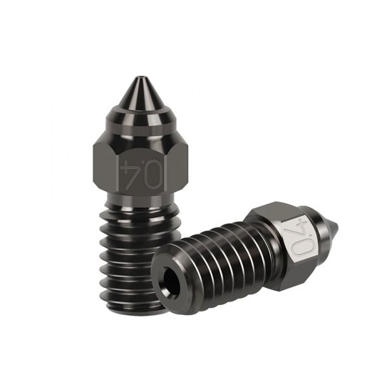 نازل High Speed اکسترودر فولادی سخت قطر 0.4mm کریلیتی مناسب فیلامنت 1.75