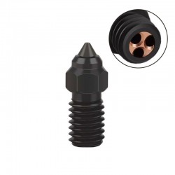 نازل High Speed اکسترودر CHT فولادی سخت قطر 0.4mm کریلیتی مناسب فیلامنت 1.75