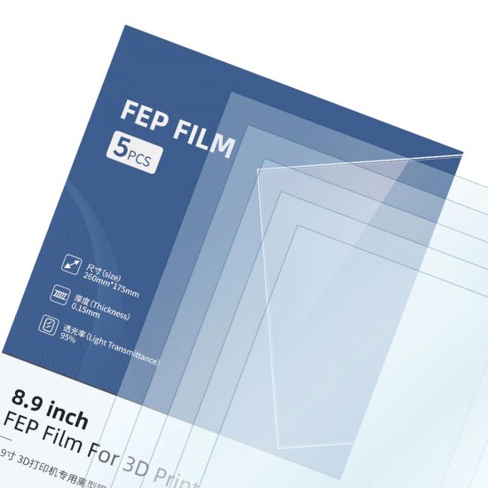 فیلم FEP سایز 8.9 اینچی برند انی کیوبیک FEP Film 8.9 inch Anycubic بسته پنج تایی