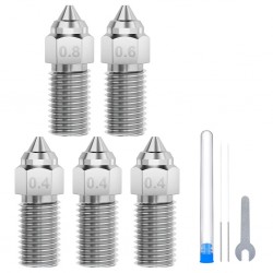 ست 5 عددی نازل استیل سخت شده Neptune 4 و Neptune 4 Pro همراه با سوزن و آچار ست 5 عددی نازل استیل سخت شده Neptune 4 و Neptune 4 Pro همراه با سوزن و آچار