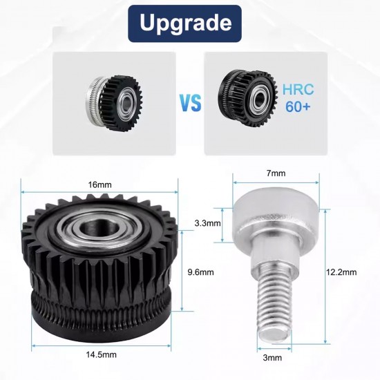 چرخ‌دنده Drive فولادی DLC مناسب Ender-3 V3 و سری K1