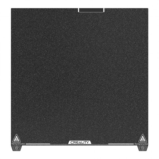 صفحه ساخت PEI Frosted رسمی Creality مناسب K2 Plus – ابعاد ۳۷۰×۳۷۰ میلی‌متر