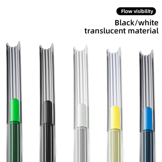لوله تفلون ستاره ای ژاپنی مدل PTFE Tube 4mm لوله تفلون ستاره ای ژاپنی PTFE قطر ۴ میلی متر لوله انتقال فیلامنت الترا روان سیستم بامبولب ams
