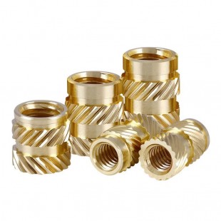 مهره برنجی آج دار (مهره اینسرتی) M6x5x8 میلی متر