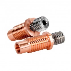 پیچ سوراخدار اکسترودر E3D V6 دما بالا مس-تیتانیوم یقه دار پیچ سوراخدار اکسترودر E3D V6 دما بالا مس-تیتانیوم یقه دار