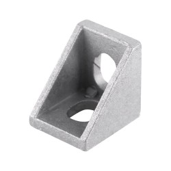 نبشی آلومینیومی 90 درجه مناسب برای پروفیل آلومینیومی سری 20