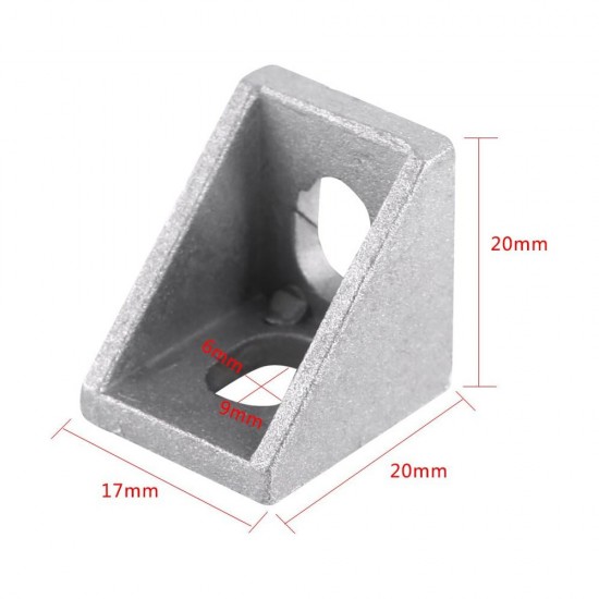 نبشی آلومینیومی 90 درجه مناسب برای پروفیل آلومینیومی سری 20 نبشی آلومینیومی 90 درجه مناسب برای پروفیل آلومینیومی سری 20