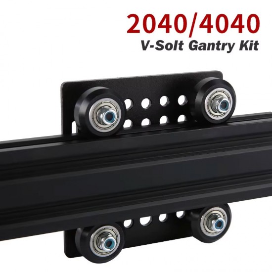 صفحه گنتری مکانیسم چرخ و پروفیل مخصوص پروفیل 20 در 20 و 20 در 40 V-Slot Gantry Kit چهار چرخ