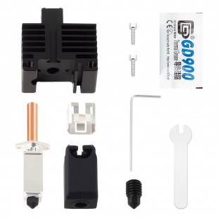 Hotend با نازل استیل سخت شده و جدا شونده مناسب Bambu Lab X1 and P1 نسخه 2.0