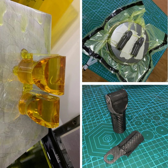 رزین HT100 مقاوم در برابر گرما رزیون زرد HT100 Heat-resistant 3D Printer Resin