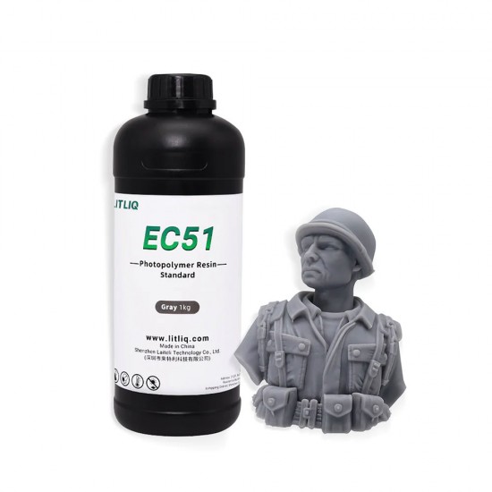 رزین EC51 سخت رزیون رنگ خاکستری Resione LITLIQ EC51 Fast Standard ABS-like Resin