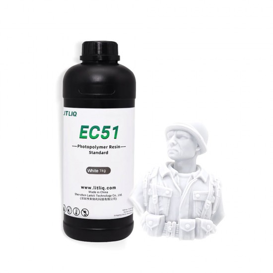 رزین EC51 سخت رزیون رنگ سفید Resione LITLIQ EC51 Fast Standard ABS-like Resin