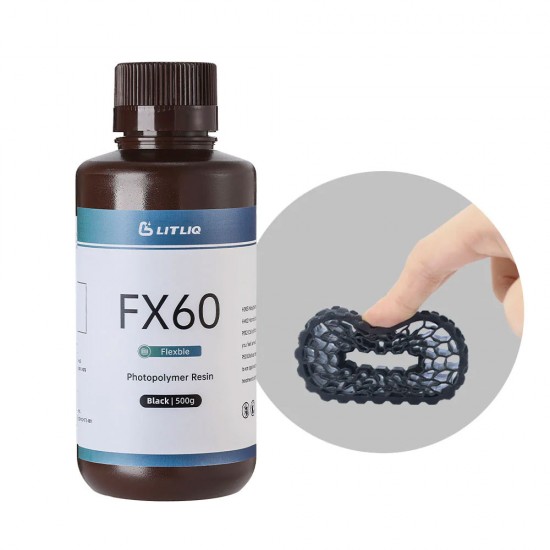 رزین FX60 منعطف رزیون رنگ سیاه Resione LITLIQ FX60 Flexible Resin