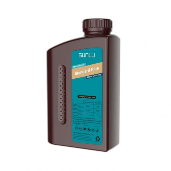 رزین استاندارد پلاس رنگ خاکستری سیر سانلو SUNLU LCD Standard Plus Resin