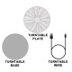 صفحه گردان ساده اسکنر سه بعدی 3DMakerpro Basic Turntable اتوماتیک ۳۶۰ درجه