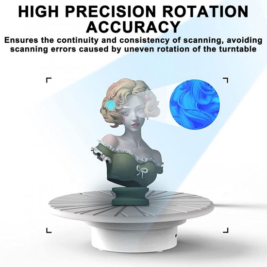 صفحه گردان ساده اسکنر سه بعدی 3DMakerpro Basic Turntable اتوماتیک ۳۶۰ درجه
