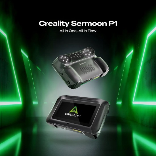 اسکنر سه بعدی مستقل کریلیتی Creality Sermoon P1 مجهز به پردازنده کوالکام و ۲۲ خط لیزر آبی دقت ۰.۰۲ میلی متر وای فای ۷