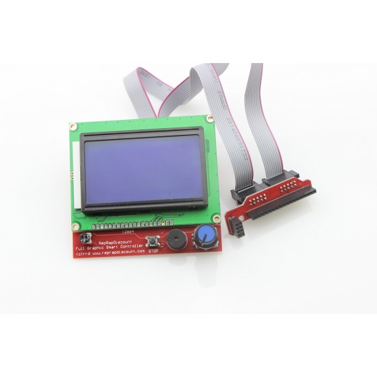 نمایشگر کنترلر پرینتر سه بعدی -  RepRap Discount Full Graphic Smart Controller 12864 LCD 