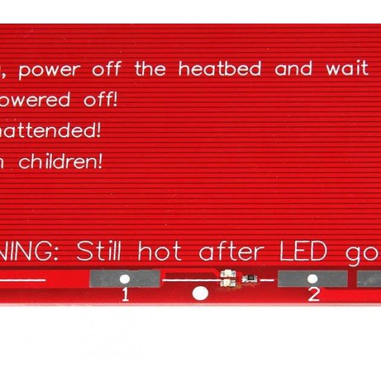 هیت بد(PCB Heated Bed) مدل MK2B قرمز با سیم