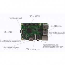 رزبری پای 3 مدل B دارای هسته پردازنده 64 بیتی ، وایفای و بلوتوث داخلی Raspberry Pi 3 Model B رزبری پای 3 مدل B دارای هسته پردازنده 64 بیتی ، وایفای و بلوتوث داخلی Raspberry Pi 3 Model B