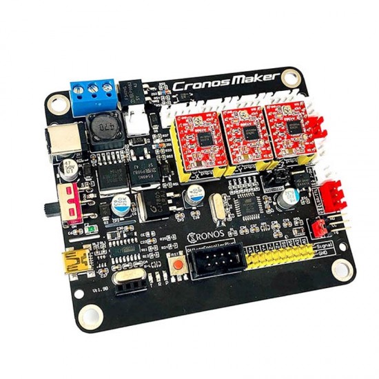 برد کنترلر کرونوس CronosMaker 3Axis GRBL مخصوص راه اندازی CNC، لیزر و حکاکی سازگار با GRBL