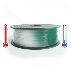 فیلامنت PLA تغییر رنگ در برابر حرارت 1.75mm (سبز مالاکیت به سفید) فیلامنت PLA تغییر رنگ در برابر حرارت 1.75mm (سبز مالاکیت به سفید)