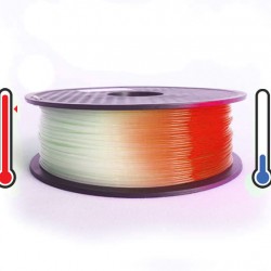فیلامنت PLA تغییر رنگ در برابر حرارت 1.75mm (نارنجی به سفید) فیلامنت PLA تغییر رنگ در برابر حرارت 1.75mm (نارنجی به سفید)