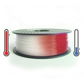 فیلامنت PLA تغییر رنگ در برابر حرارت 1.75mm (قرمز به سفید)