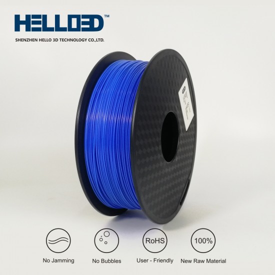 فیلامنت PLA برند HELLO 3D رنگ آبی 1.75mm
