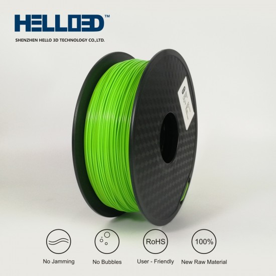 فیلامنت PLA برند HELLO 3D رنگ سبز 1.75mm