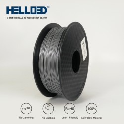فیلامنت PLA برند HELLO 3D رنگ نقره ای 1.75mm فیلامنت PLA برند HELLO 3D رنگ نقره ای 1.75mm