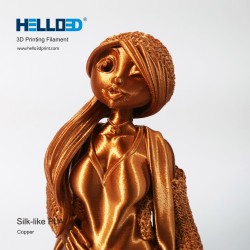 فیلامنت Silk-PLA برند HELLO 3D رنگ مس 1.75mm فیلامنت Silk-PLA برند HELLO 3D رنگ مس 1.75mm