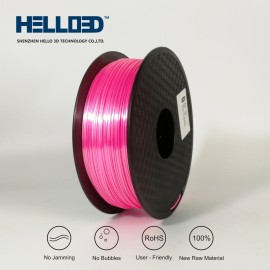 فیلامنت Silk-PLA برند HELLO 3D رنگ صورتی 1.75mm
