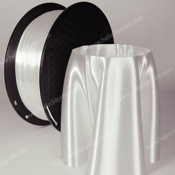 فیلامنت Silk-PLA برند HELLO 3D رنگ سفید 1.75mm فیلامنت Silk-PLA برند HELLO 3D رنگ سفید 1.75mm