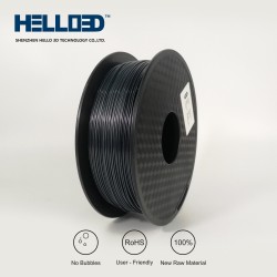 فیلامنت TPU برند HELLO 3D رنگ سیاه 1.75mm فیلامنت TPU برند HELLO 3D رنگ سیاه 1.75mm