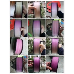 فیلامنت PLA تغییر رنگ در برابر نور 1.75mm (سفید به بنفش روشن) فیلامنت PLA تغییر رنگ در برابر نور 1.75mm (سفید به بنفش روشن)