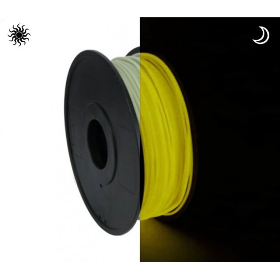 فیلامنت PLA زرد شب نما (درخشان در تاریکی) 1.75mm