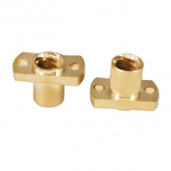 مهره لید اسکرو برنجی T8 مستطیلی Lead 8mm pitch 2mm مهره لید اسکرو برنجی T8 مستطیلی Lead 8mm pitch 2mm