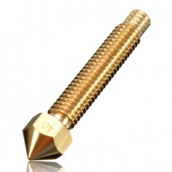 نازل و پیچ سوراخدار یک تکه 0.3mm اکسترودر MK8 بدون نیاز به PTFE نازل و پیچ سوراخدار یک تکه 0.3mm اکسترودر MK8 بدون نیاز به PTFE