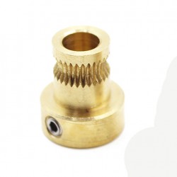 پولی اکسترودر MK8 شفت 5 میلیمتر مناسب برای فیلامنت 1.75 و 3 mm